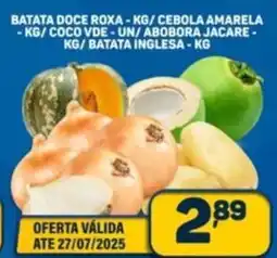 Dom Atacadista Batata doce roxa /cebola amarela /coco vde-un/ abobora jacare/batata inglesa oferta