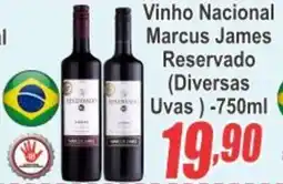Serrano Supermercado Vinho Nacional Marcus James Reservado oferta