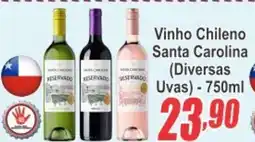 Serrano Supermercado Vinho Chileno Santa Carolina oferta