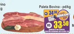 Serrano Supermercado Paleta Bovina oferta