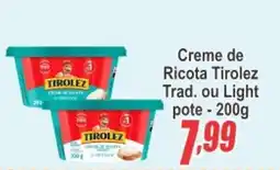 Serrano Supermercado Creme de Ricota Tirolez oferta