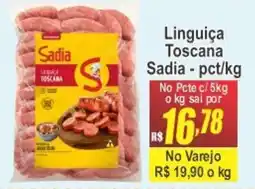 Serrano Supermercado Linguiça Toscana Sadia oferta