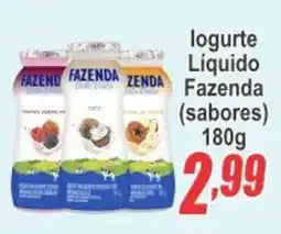 Serrano Supermercado logurte Líquido Fazenda oferta