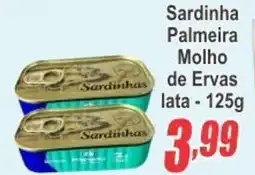 Serrano Supermercado Sardinha Palmeira Molho de Ervas lata oferta