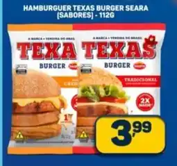 Dom Atacadista Hamburguer texas burger seara (sabores) oferta