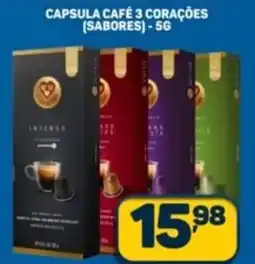 Dom Atacadista Capsula café 3 corações (sabores) oferta
