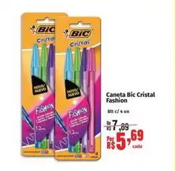 Supermercados Mateus Caneta Bic Cristal Fashion oferta