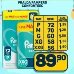 Dom Atacadista Fralda pampers confortsec oferta