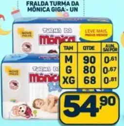 Dom Atacadista Fralda turma da monica giga-un oferta