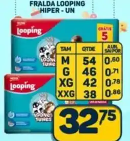 Dom Atacadista Fralda looping hiper-un oferta