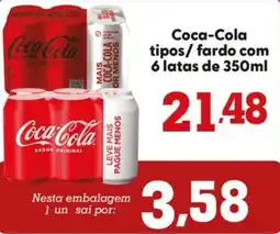 Confiança Supermercados Coca-Cola tipos/fardo oferta