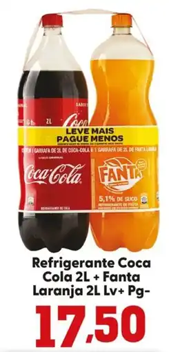 Confiança Supermercados Refrigerante Coca Cola + Fanta Laranja oferta