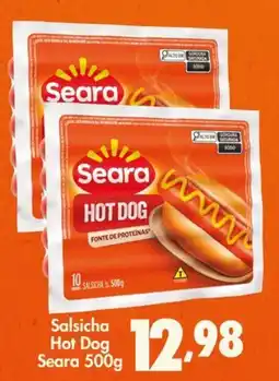 Confiança Supermercados Salsicha Hot Dog Seara oferta