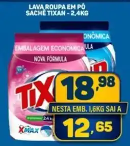 Dom Atacadista Lava roupa em pó sache tixan oferta