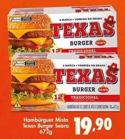 Confiança Supermercados Hambúrguer Misto Texas Burger Seara oferta