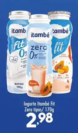 Confiança Supermercados logurte Itambé Fit Zero tipos oferta