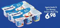 Confiança Supermercados logurte Itambé Fit Zero Morango, Ameixa e Maçã oferta