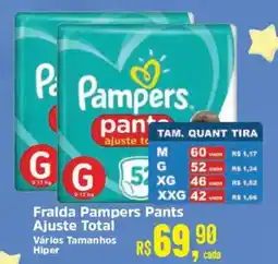 Supermercados Mateus Fralda Pampers Pants Ajuste Total oferta