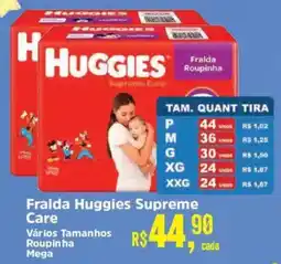 Supermercados Mateus Fralda Huggies Supreme Care oferta