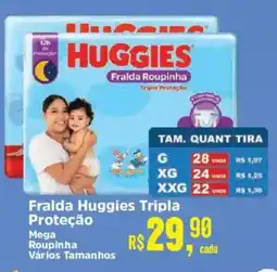 Supermercados Mateus Fralda Huggies Tripla Proteção oferta