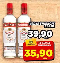 Amarelinha supermercados Vodka smirnoff oferta