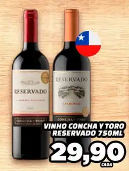Amarelinha supermercados Vinho concha y toro reservado oferta