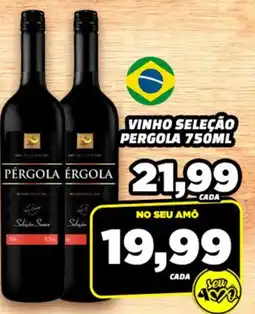 Amarelinha supermercados Vinho seleção pergola oferta