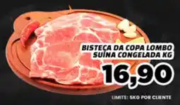 Amarelinha supermercados Bisteca da copa lombo suina congelada oferta