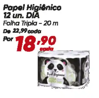 Dia Papel Higiênico 12 un. DIA oferta