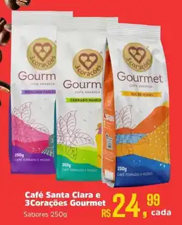 Supermercados Mateus Café Santa Clara e 3Corações Gourmet oferta
