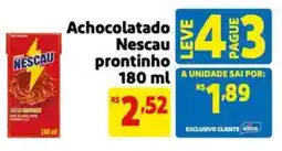 Extra Supermercado Achocolatado Nescau prontinho oferta