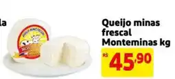 Extra Supermercado Queijo minas frescal Monteminas oferta