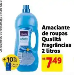 Extra Supermercado Amaciante de roupas Qualitá fragrâncias oferta