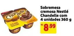 Extra Supermercado Sobremesa cremosa Nestlé Chandelle com 4 unidades oferta