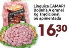 Supermercados Nori Linguica Camari Bolinha a granel 1kg tradicional ou apimentada oferta