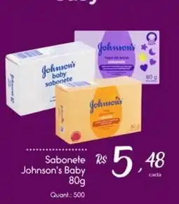 Giassi Supermercados Sabonete Johnson's Baby oferta