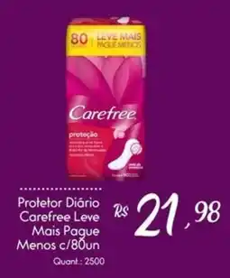 Giassi Supermercados Protetor Diário Carefree Leve Mais Pague Menos oferta