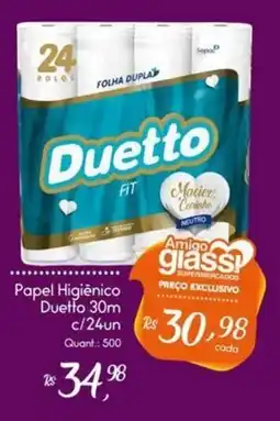 Giassi Supermercados Papel Higiênico Duetto 30m oferta