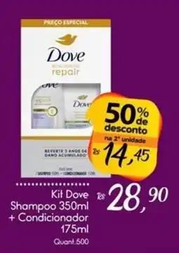 Giassi Supermercados Kit Dove Shampoo + Condicionador oferta