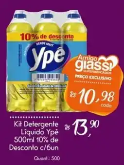 Giassi Supermercados Kit Detergente Líquido Ypê oferta