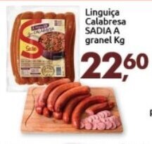 Supermercados Nori Linguica Calabresa Sadia a granel 1kg oferta