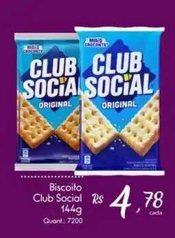 Giassi Supermercados Biscoito Club Social oferta