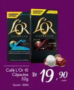 Giassi Supermercados Café L'Or 10 Cápsulas oferta