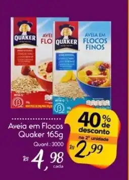 Giassi Supermercados Aveia em Flocos Quaker oferta