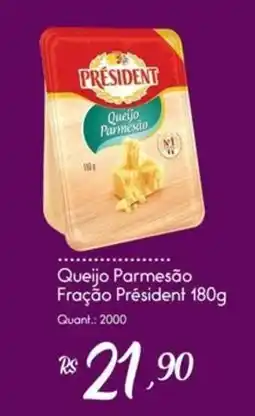 Giassi Supermercados Queijo Parmesão Fração Président oferta