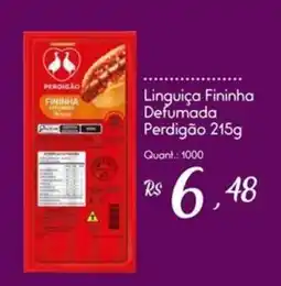 Giassi Supermercados Linguiça Fininha Defumada Perdigão oferta