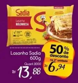 Giassi Supermercados Lasanha Sadia oferta