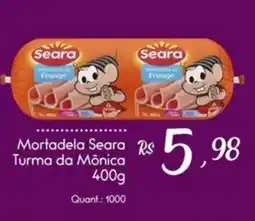 Giassi Supermercados Mortadela Seara Turma da Mônica oferta