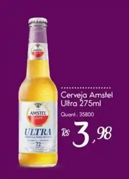 Giassi Supermercados Cerveja Amstel Ultra oferta