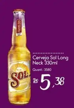Giassi Supermercados Cerveja Sol Long Neck oferta